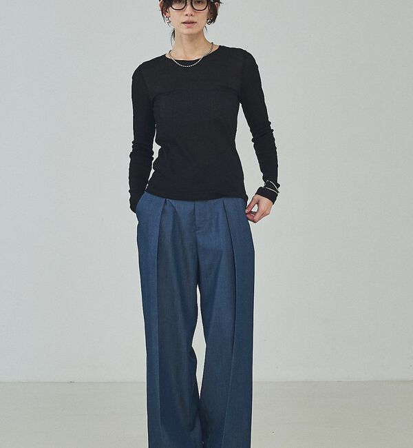 qualite「シアーテレコロングスリーブT【予約】」|Tシャツ・カットソー|