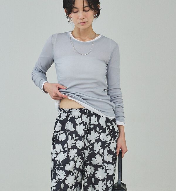 qualite「シアーテレコロングスリーブT【予約】」|Tシャツ・カットソー|