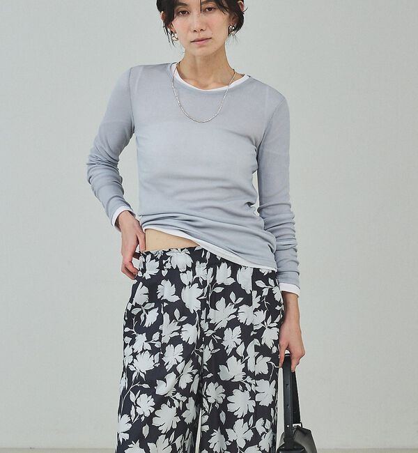 qualite「シアーテレコロングスリーブT【予約】」|Tシャツ・カットソー|