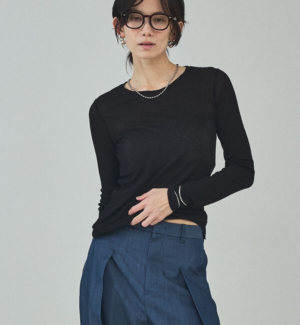 qualite「シアーテレコロングスリーブT【予約】」|Tシャツ・カットソー|
