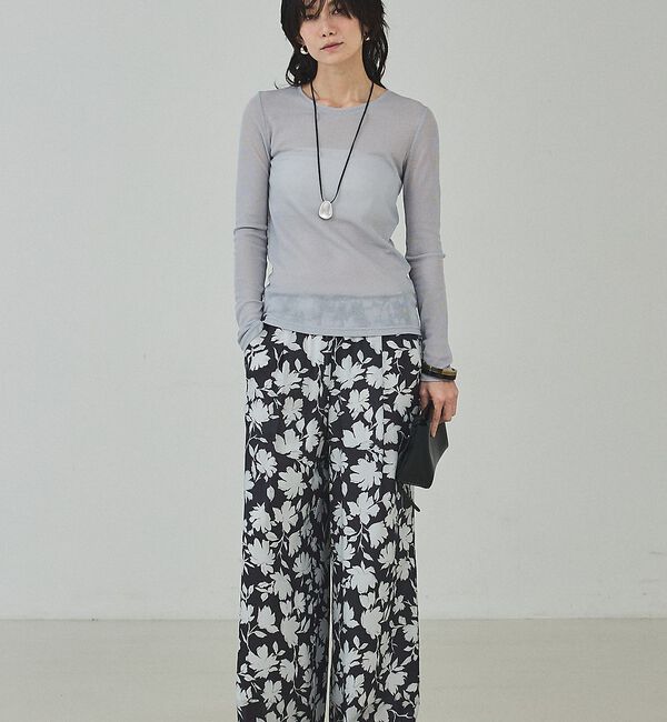 qualite「シアーテレコロングスリーブT【予約】」|Tシャツ・カットソー|