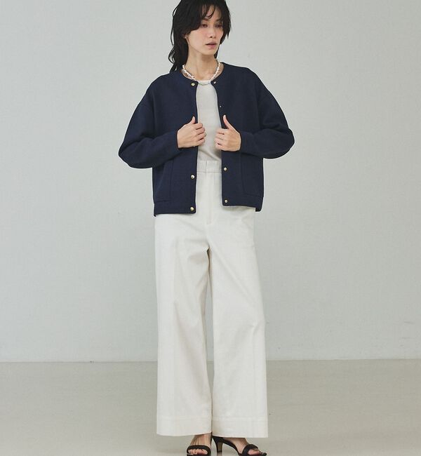 qualite「【前後で着用可能！新色追加】2WAYスクエアノースリーブニット【予約】」|キャミソール|