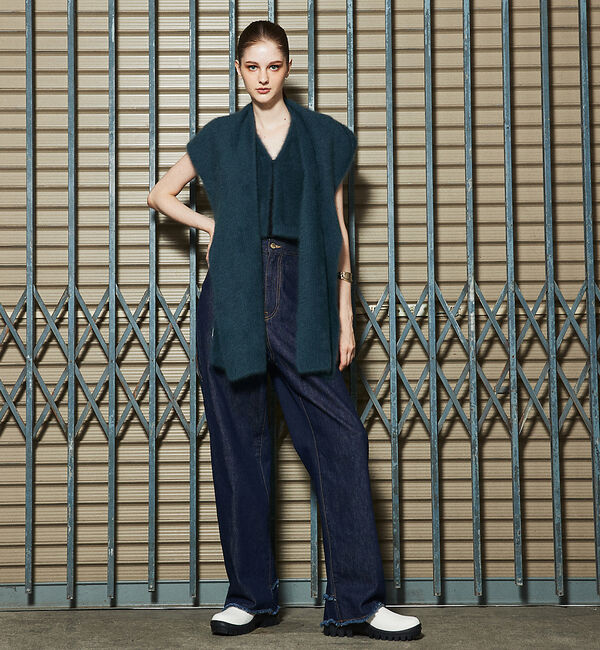 AU BANNISTER「【LAROUTE】厚底 ショートサイドゴアブーツ」|ショートブーツ|