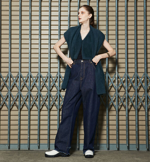 AU BANNISTER「【LAROUTE】厚底 ショートサイドゴアブーツ」|ショートブーツ|