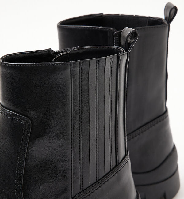 AU BANNISTER「【LAROUTE】厚底 ショートサイドゴアブーツ」|ショートブーツ|