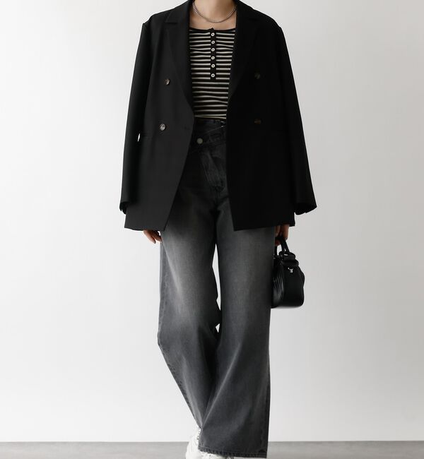 abahouse mavie「ボーダーヘンリーネックプルオーバー【予約】」|Tシャツ・カットソー|