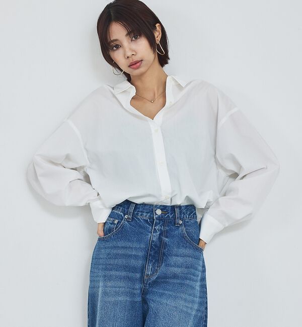 abahouse mavie「【定番】スタンダードシャツ/春服/羽織り/レイヤード/着回し【予約】」|シャツ・ブラウス|