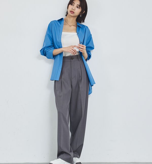 abahouse mavie「【定番】スタンダードシャツ/春服/羽織り/レイヤード/着回し【予約】」|シャツ・ブラウス|