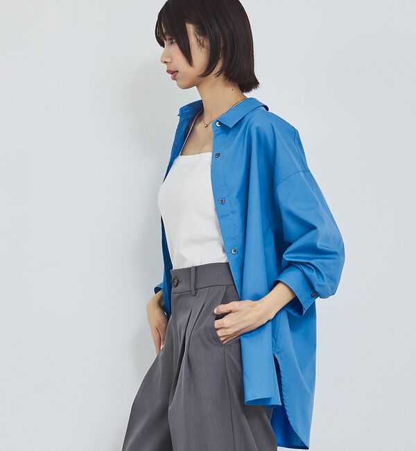abahouse mavie「【定番】スタンダードシャツ/春服/羽織り/レイヤード/着回し【予約】」|シャツ・ブラウス|