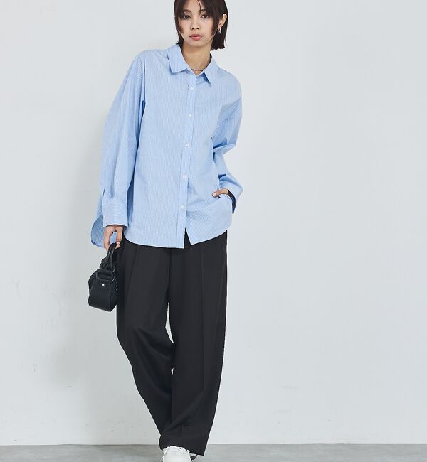 abahouse mavie「【定番】スタンダードシャツ/春服/羽織り/レイヤード/着回し【予約】」|シャツ・ブラウス|