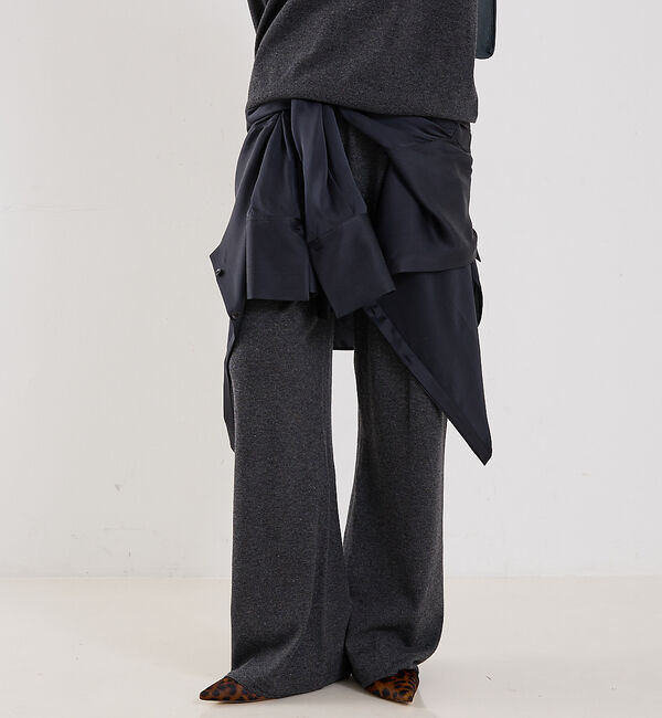 The Store by C' 「【COCUCA】ニットパンツ」|その他|チャコールグレー