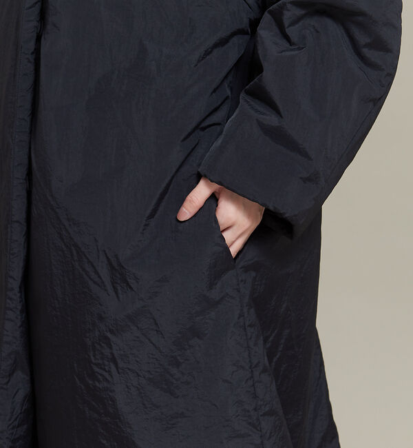 NOMINE「３WAYカラー中綿ロングコート」|ステンカラーコート|