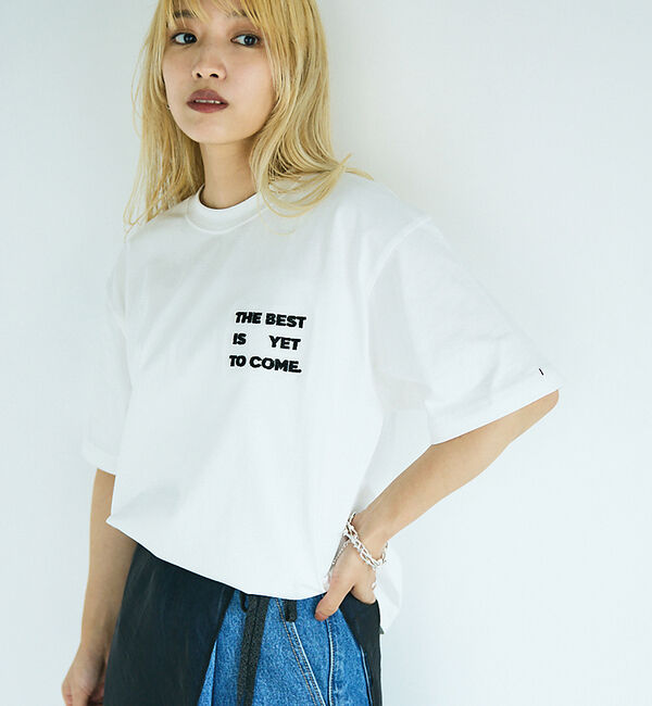 NOMINE「【ユニセックス】刺繍 ロゴ Tシャツ」|Tシャツ・カットソー|ホワイト系その他2