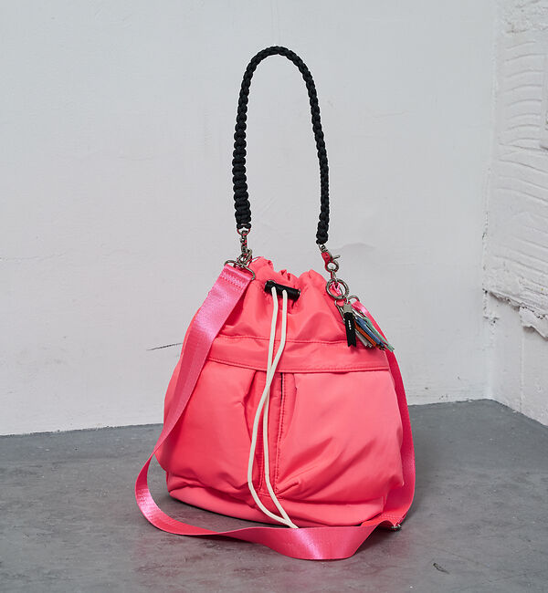 NOMINE「【cheek】kinchakucode 2WAY コードハンドル 巾着 トートバ」|ショルダー・メッセンジャー|