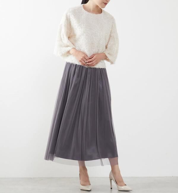TIARA「チュールギャザースカート」|スカート|