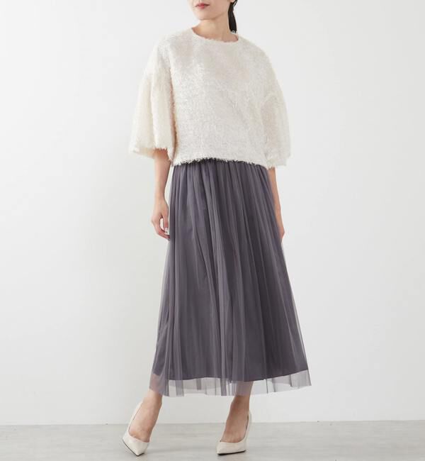 TIARA「チュールギャザースカート」|スカート|