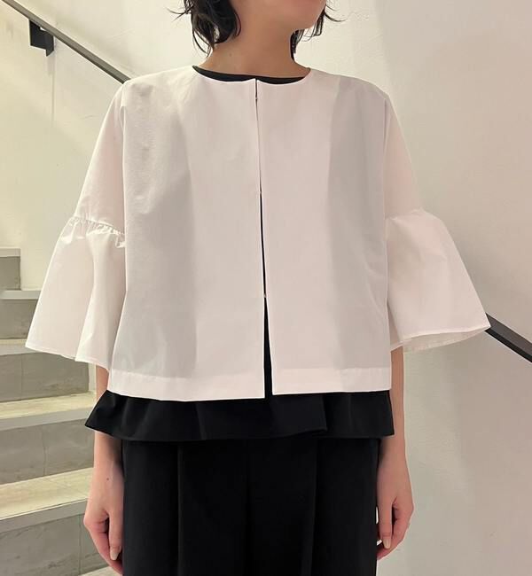TIARA「《定番》ベルスリーブブラウスジャケット（セットアップ可）」|シャツ・ブラウス|