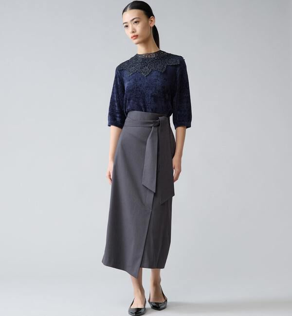 TIARA「リボンラップタイトスカート」|スカート|