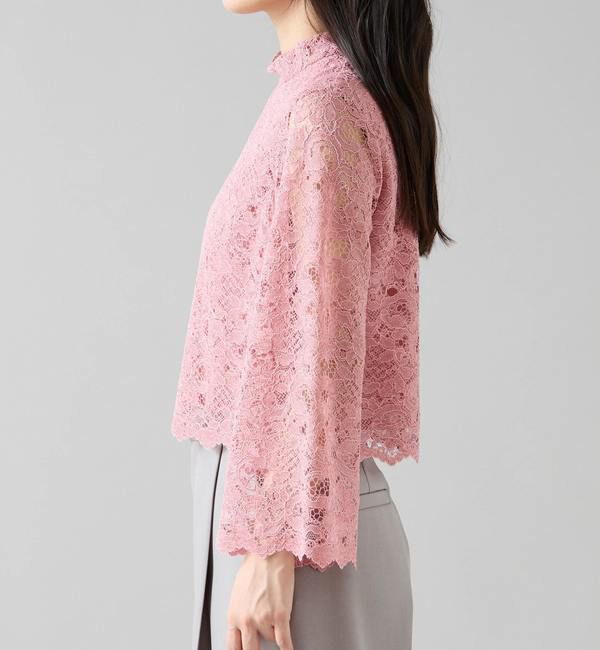 TIARA「ハイネックレースブラウス」|シャツ・ブラウス|