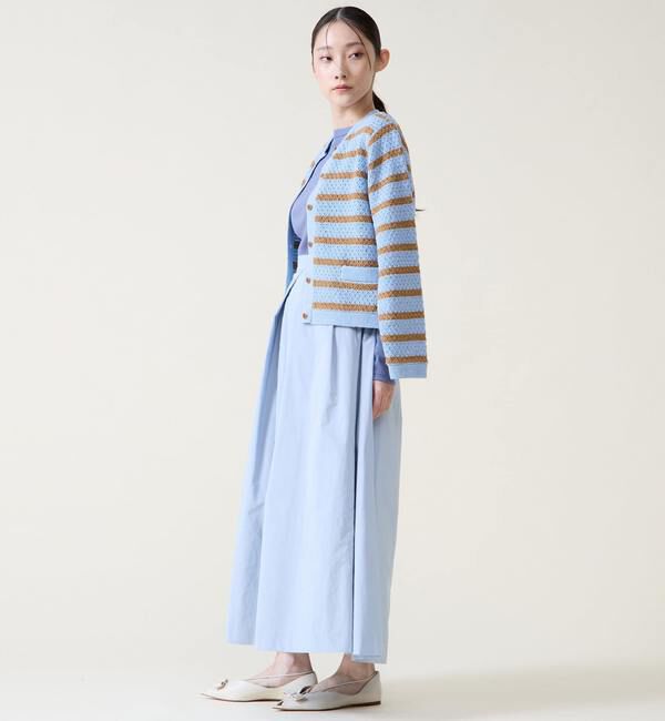 TIARA「ジオモチーフニットジャケット」|カーディガン|