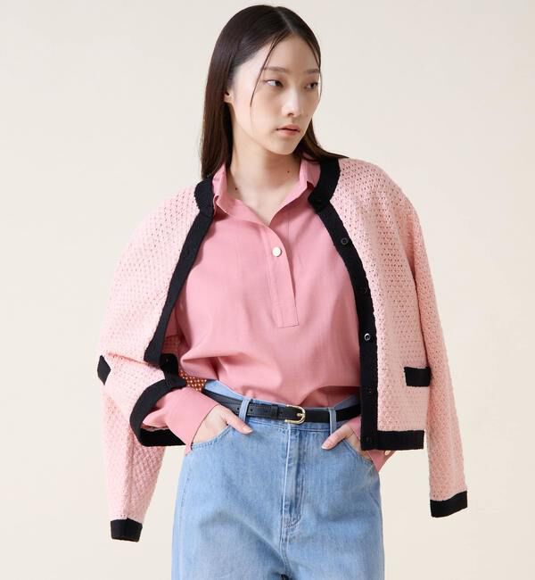 TIARA「ジオモチーフニットジャケット」|カーディガン|