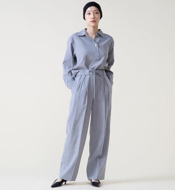 TIARA「2タックイージーパンツ」|スラックス|