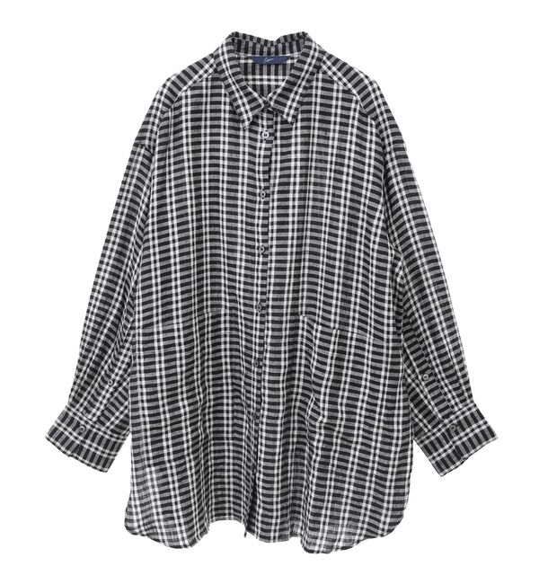 Soffitto「リネンフロントポケットビックシャツ」|シャツ・ブラウス|