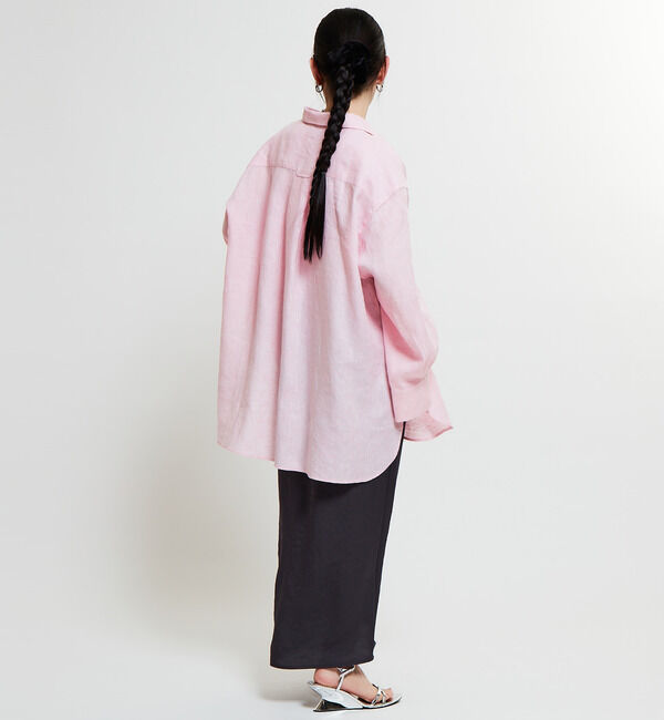 Soffitto「リネンフロントポケットビックシャツ」|シャツ・ブラウス|