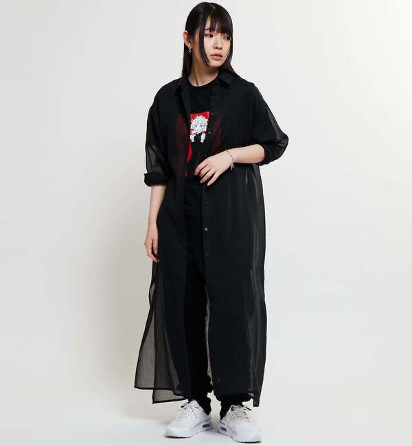 Soffitto「《コラボ》【Soffitto&times;TINDA】ギャザーシャツワンピース」|その他|