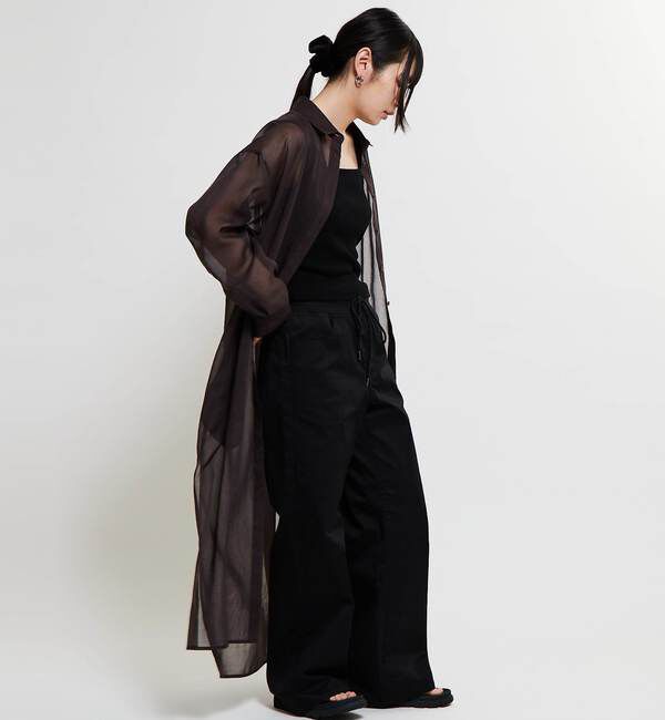 Soffitto「《コラボ》【Soffitto&times;TINDA】ギャザーシャツワンピース」|その他|