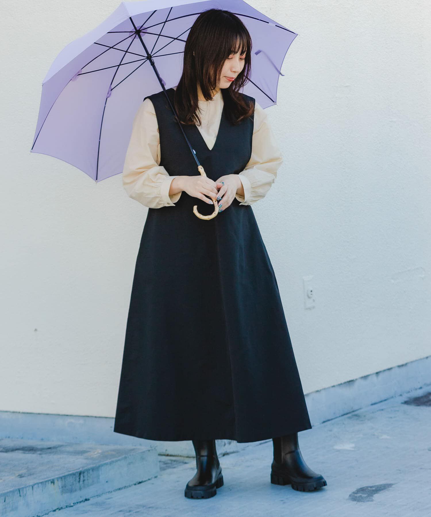 RODE SKO「厚底サイドゴアラバーブーツ」|レインシューズ|