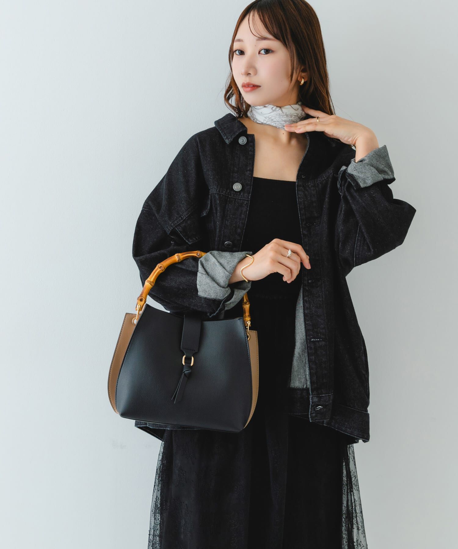 RODE SKO「バンブーワンハンドルバッグ」|ハンドバッグ|