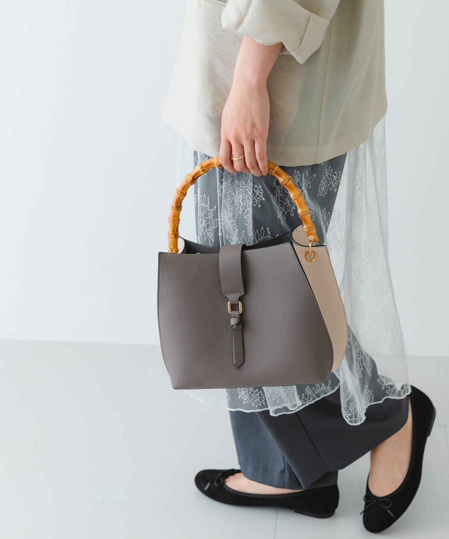 RODE SKO「バンブーワンハンドルバッグ」|ハンドバッグ|