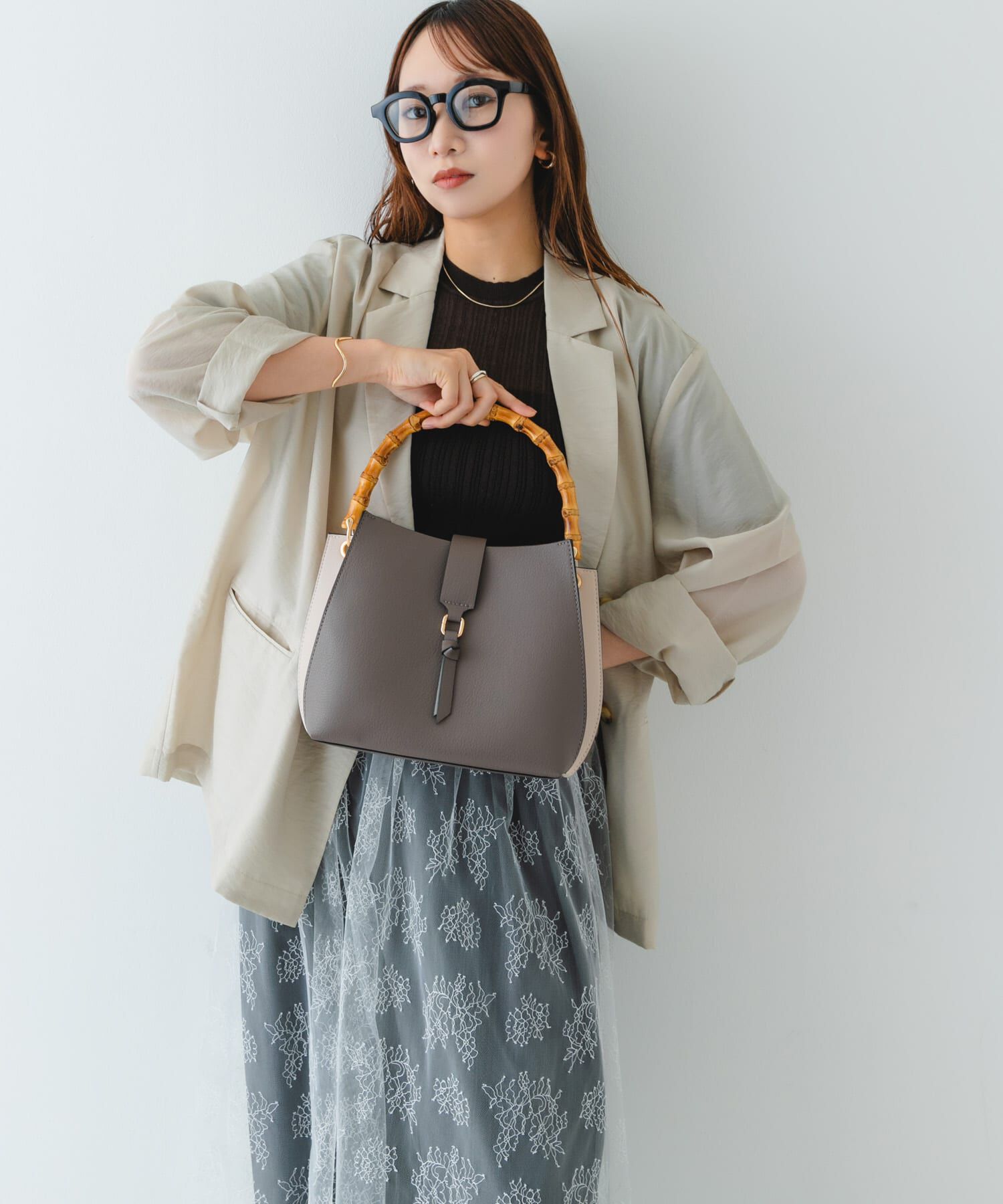 RODE SKO「バンブーワンハンドルバッグ」|ハンドバッグ|