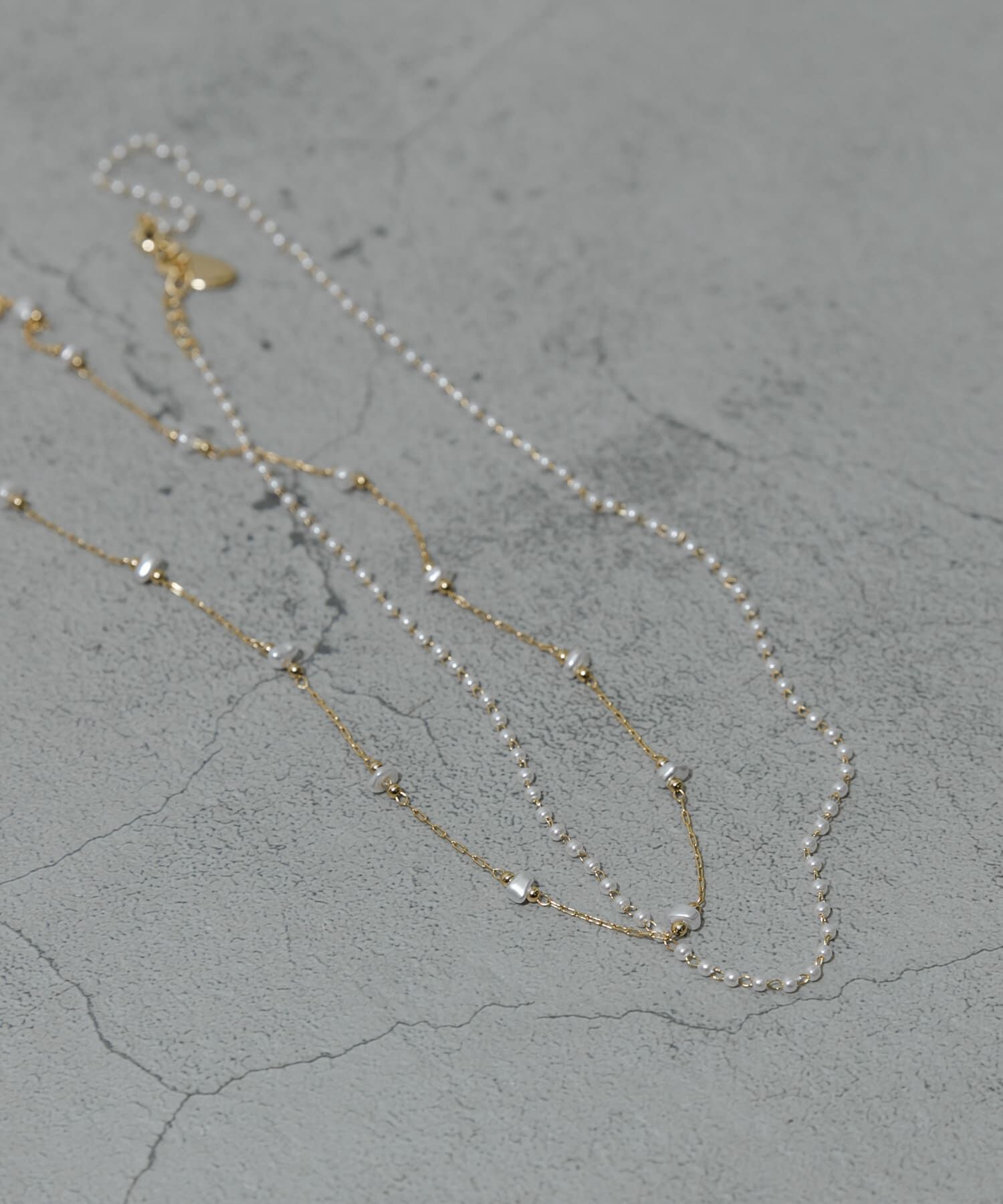 SMELLY「パール2セットネックレス」|ネックレス|