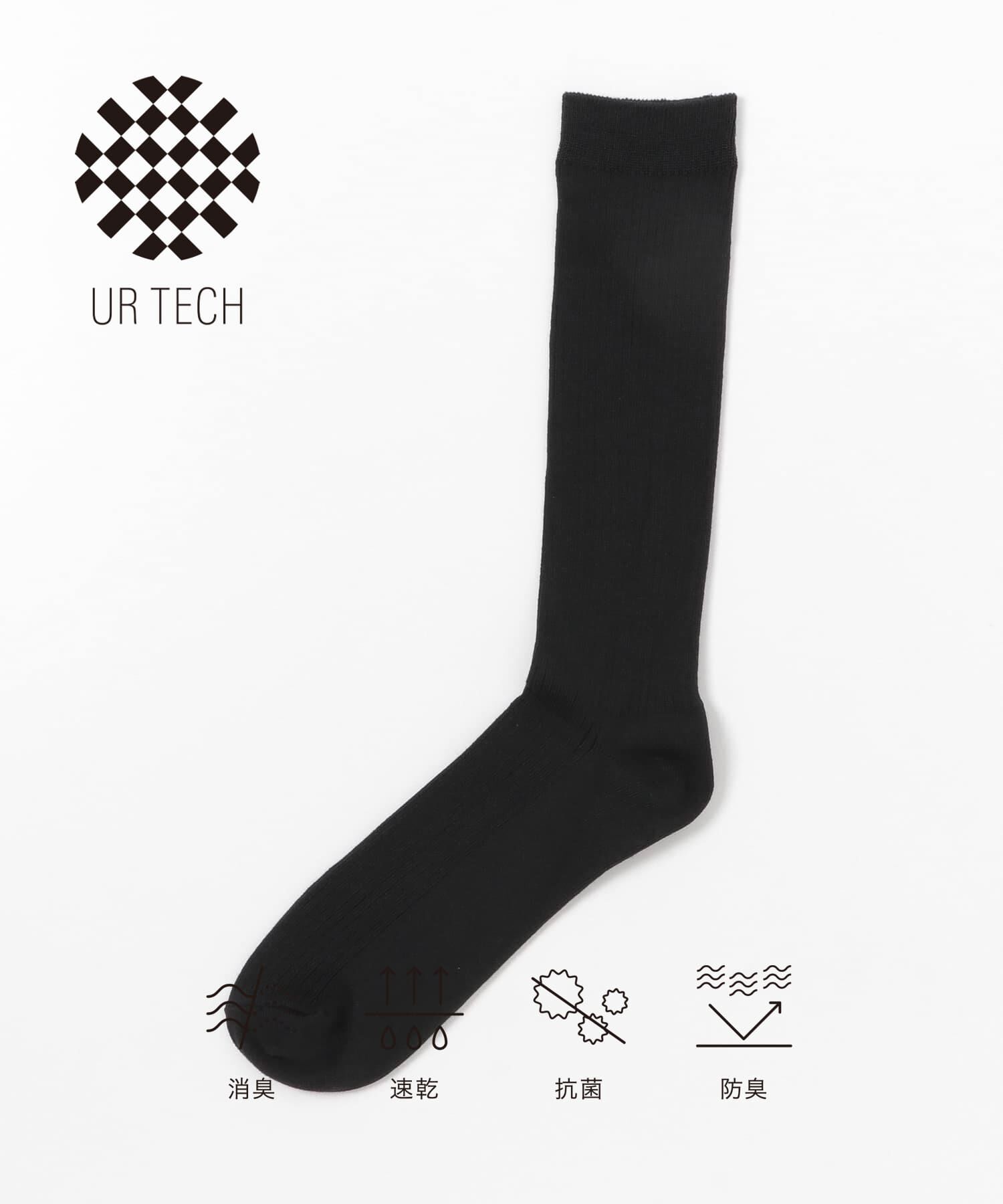 URBAN RESEARCH「『UR TECH』リブソックス」|ソックス|ブラック