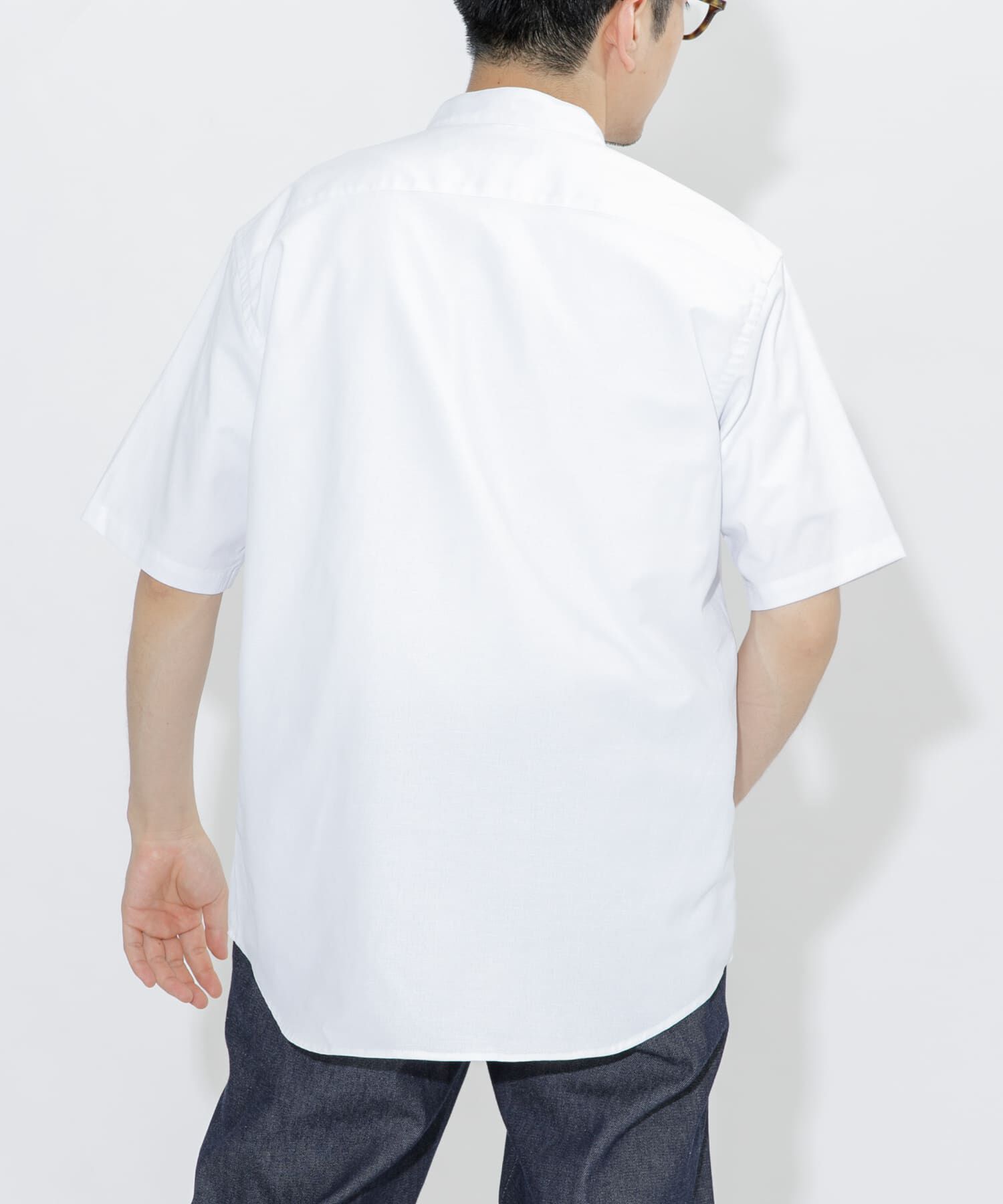 URBAN RESEARCH ROSSO「『防シワ』『XLサイズあり』ハイパフォーマンスリネンバンド半袖シャツ」|シャツ・ブラウス|