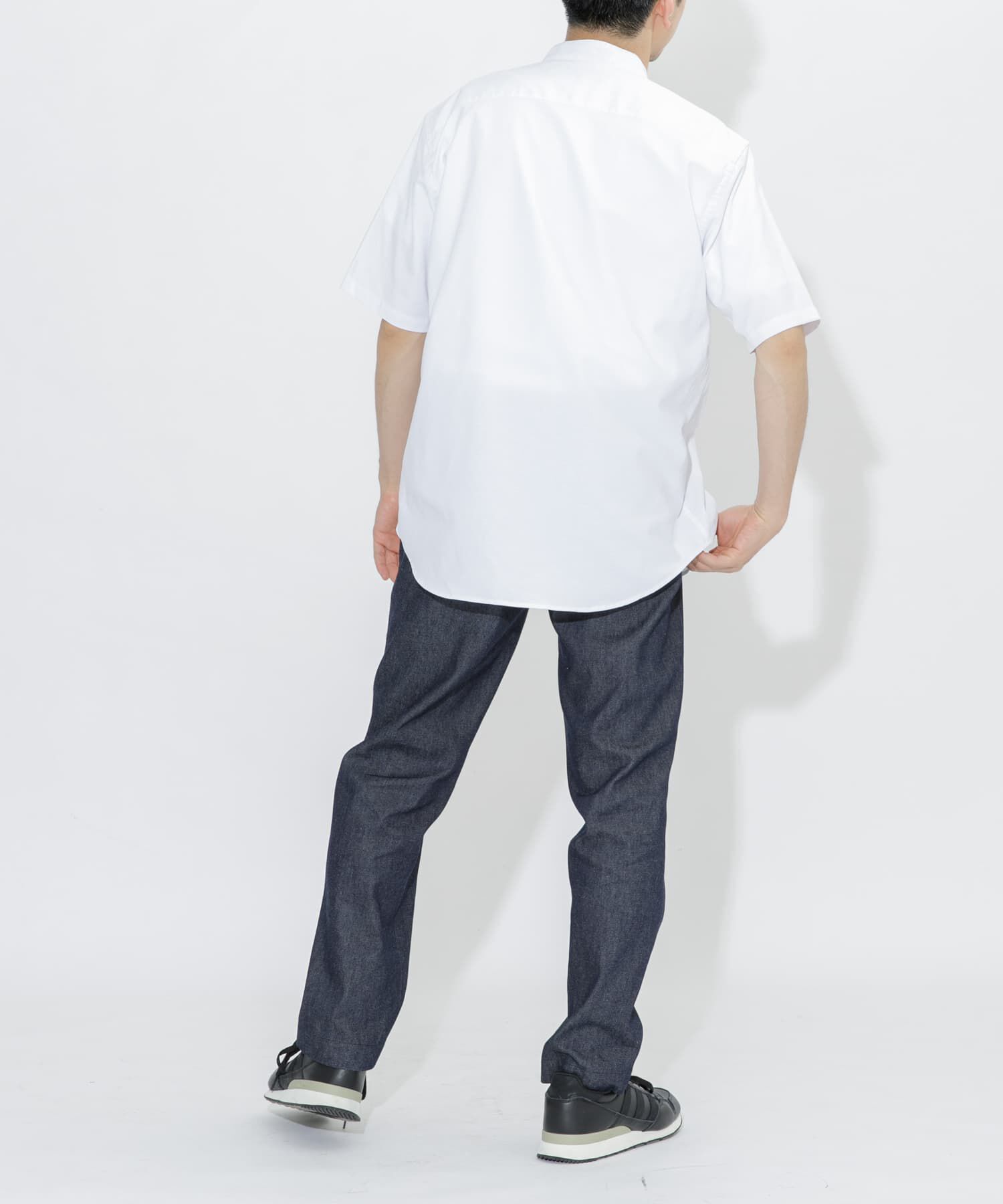 URBAN RESEARCH ROSSO「『防シワ』『XLサイズあり』ハイパフォーマンスリネンバンド半袖シャツ」|シャツ・ブラウス|