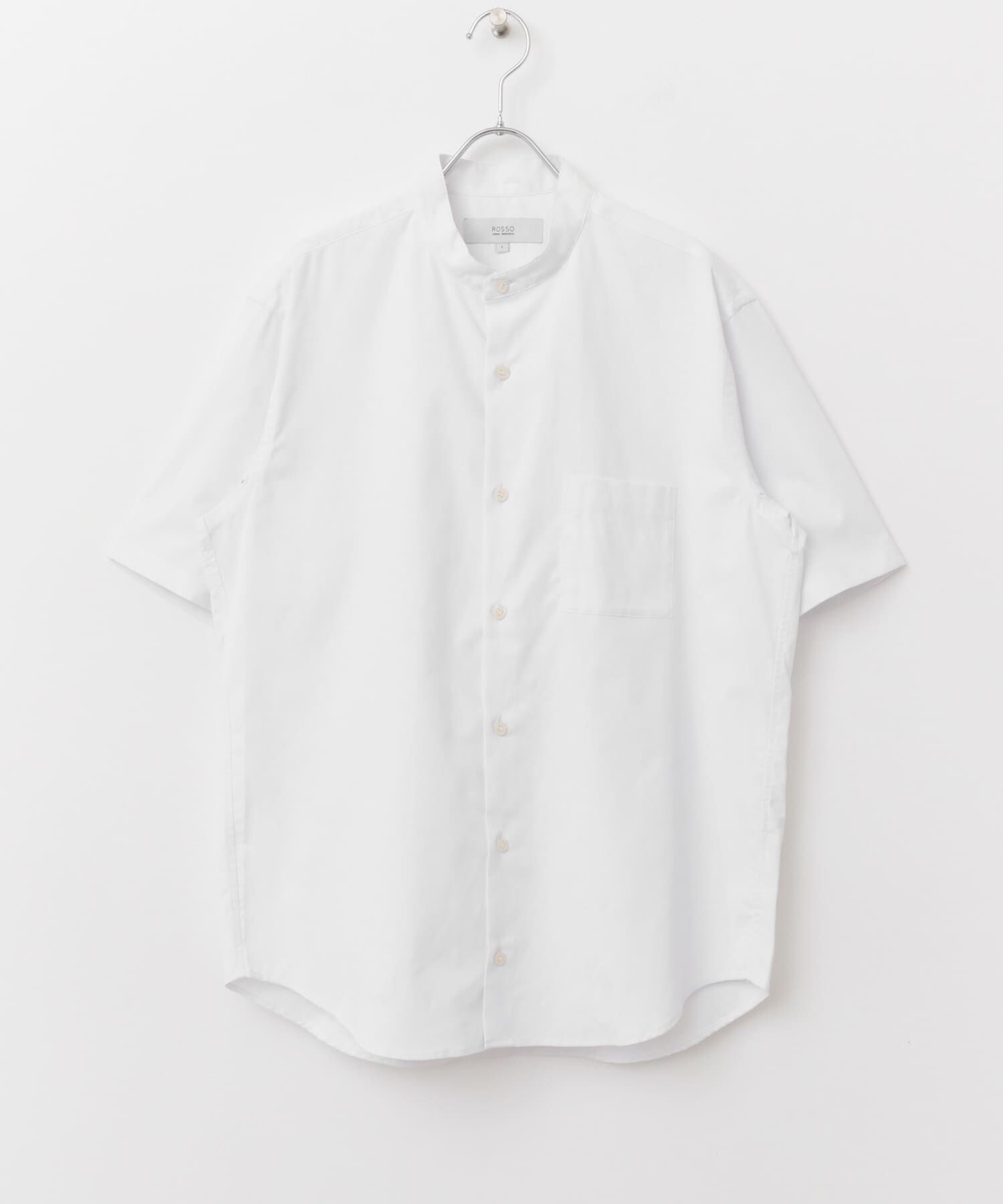 URBAN RESEARCH ROSSO「『防シワ』『XLサイズあり』ハイパフォーマンスリネンバンド半袖シャツ」|シャツ・ブラウス|