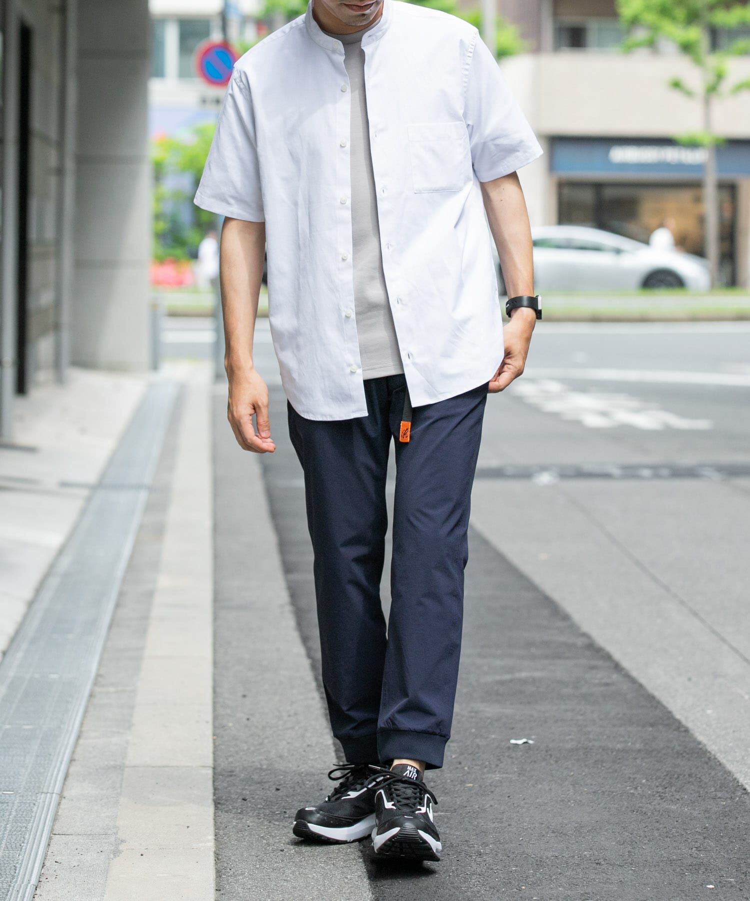 URBAN RESEARCH ROSSO「『防シワ』『XLサイズあり』ハイパフォーマンスリネンバンド半袖シャツ」|シャツ・ブラウス|