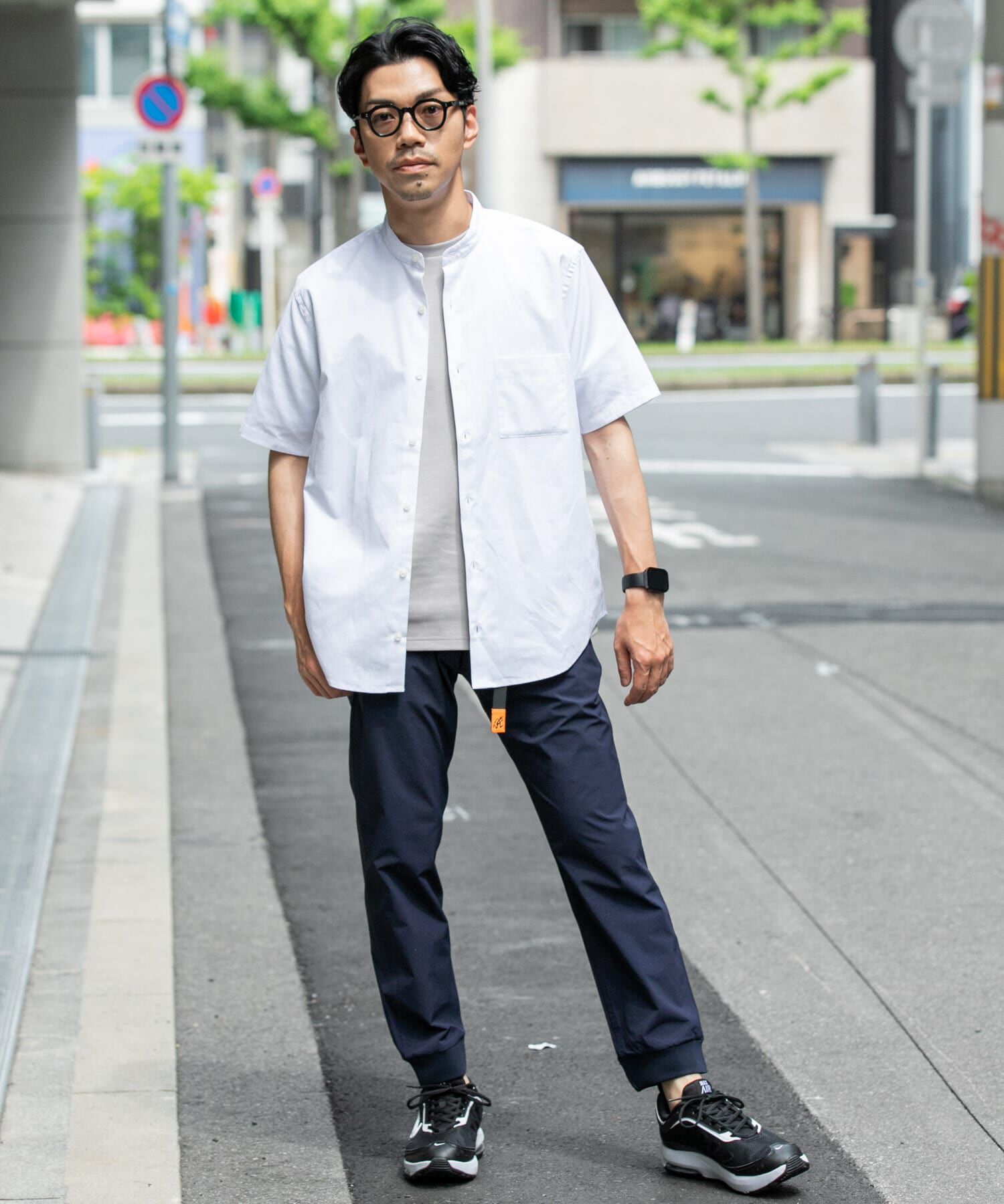 URBAN RESEARCH ROSSO「『防シワ』『XLサイズあり』ハイパフォーマンスリネンバンド半袖シャツ」|シャツ・ブラウス|