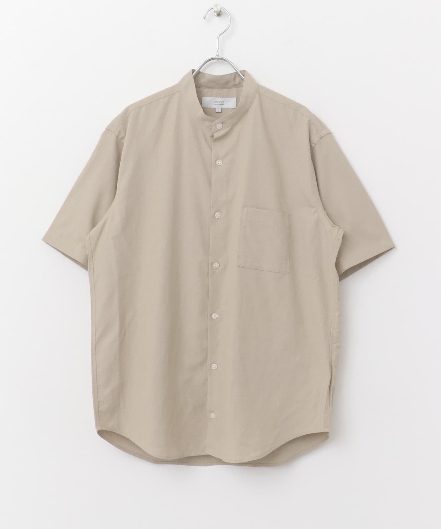 URBAN RESEARCH ROSSO「『防シワ』『XLサイズあり』ハイパフォーマンスリネンバンド半袖シャツ」|シャツ・ブラウス|