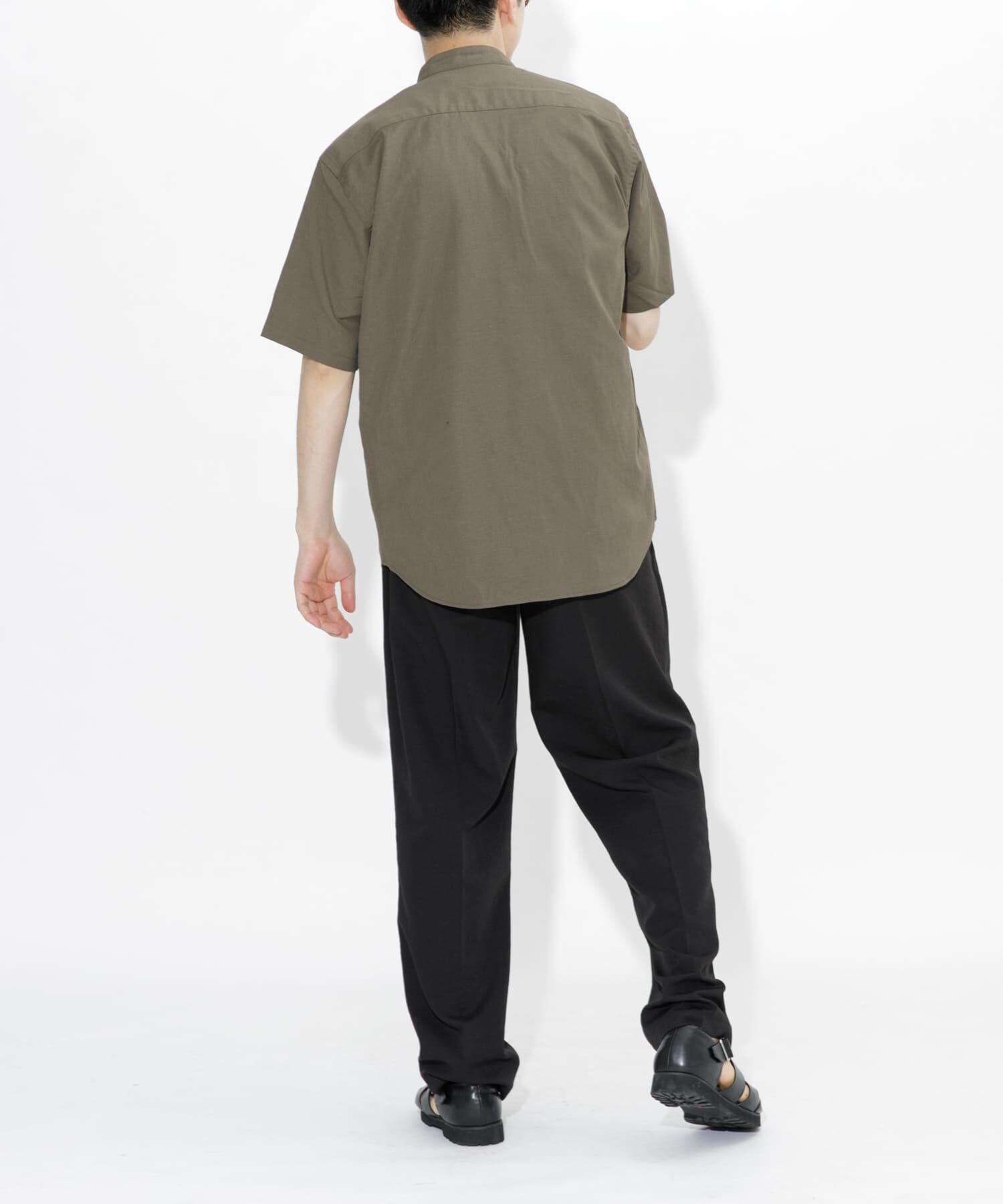 URBAN RESEARCH ROSSO「『防シワ』『XLサイズあり』ハイパフォーマンスリネンバンド半袖シャツ」|シャツ・ブラウス|