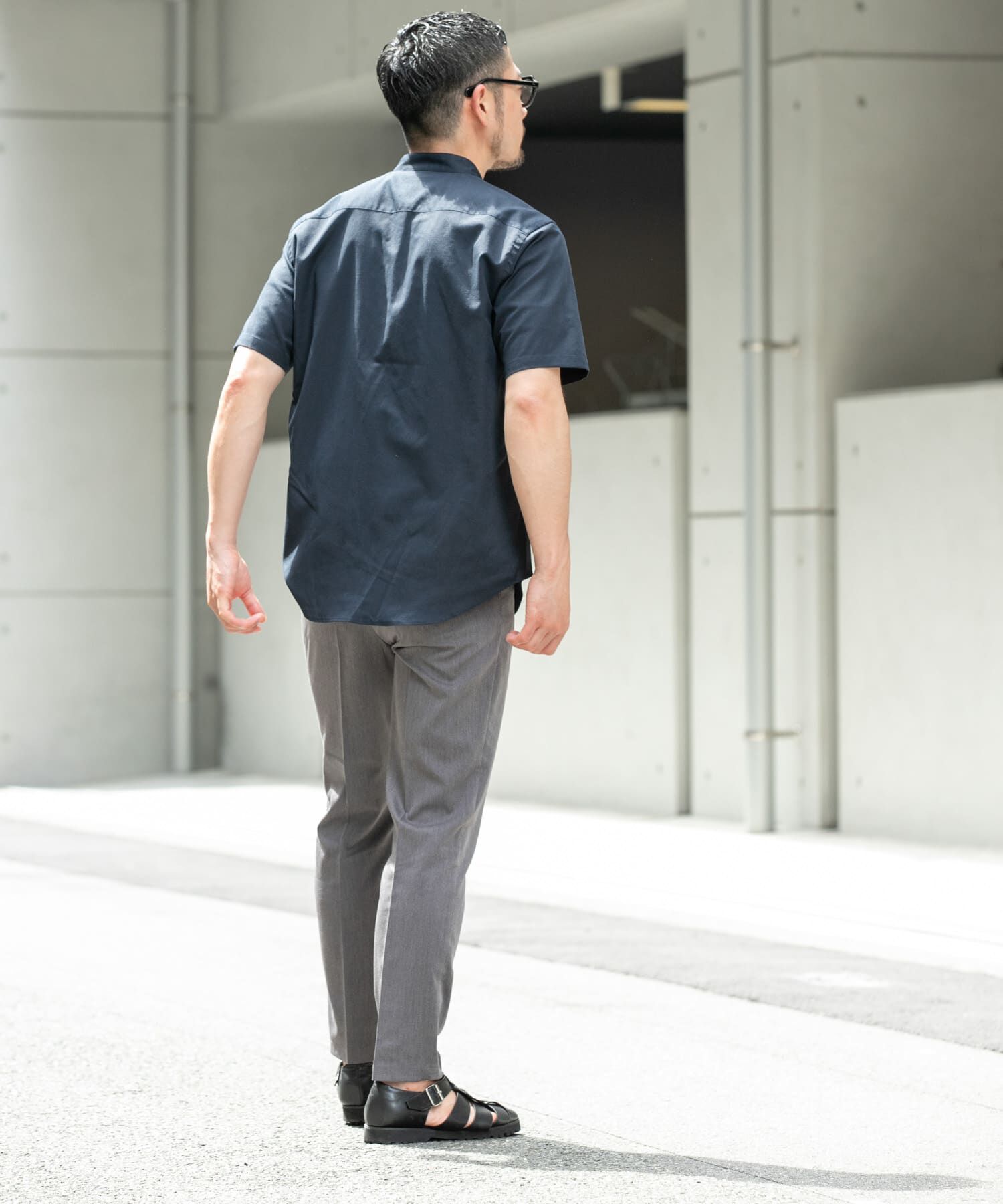 URBAN RESEARCH ROSSO「『防シワ』『XLサイズあり』ハイパフォーマンスリネンバンド半袖シャツ」|シャツ・ブラウス|