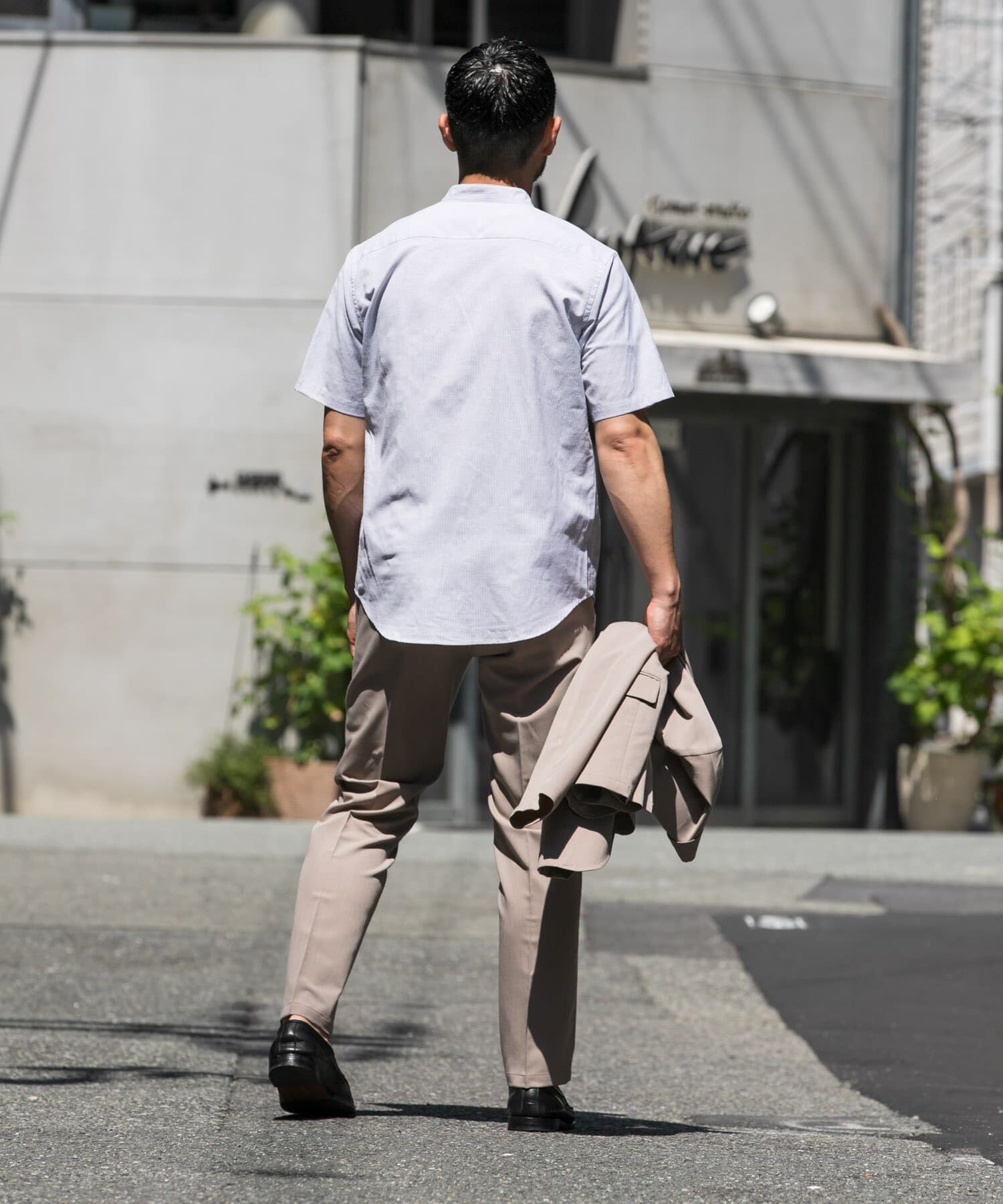 URBAN RESEARCH ROSSO「『防シワ』『XLサイズあり』ハイパフォーマンスリネンバンド半袖シャツ」|シャツ・ブラウス|