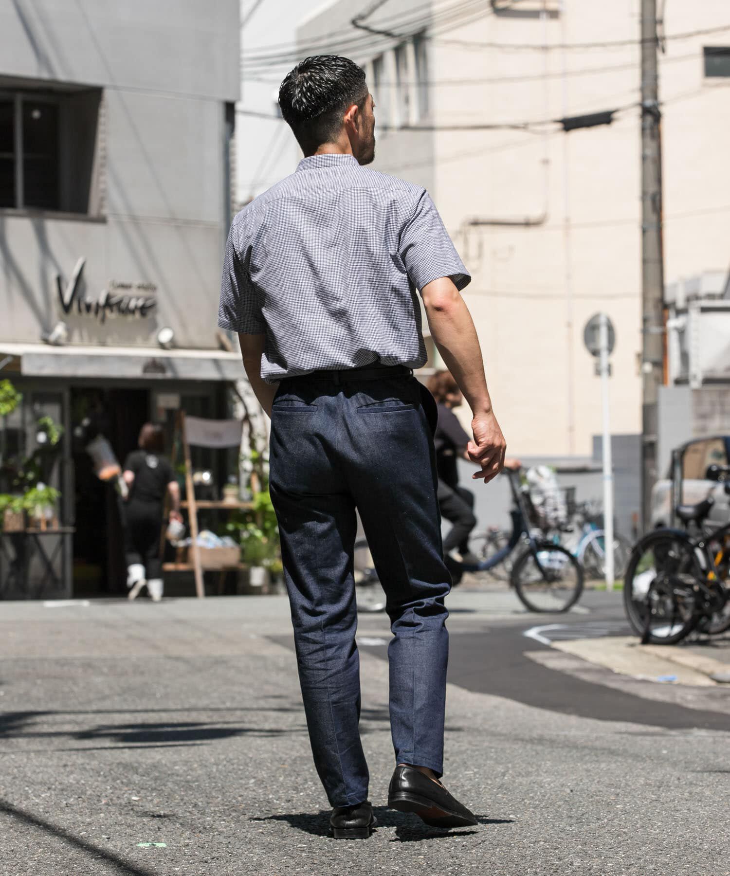 URBAN RESEARCH ROSSO「『防シワ』『XLサイズあり』ハイパフォーマンスリネンバンド半袖シャツ」|シャツ・ブラウス|