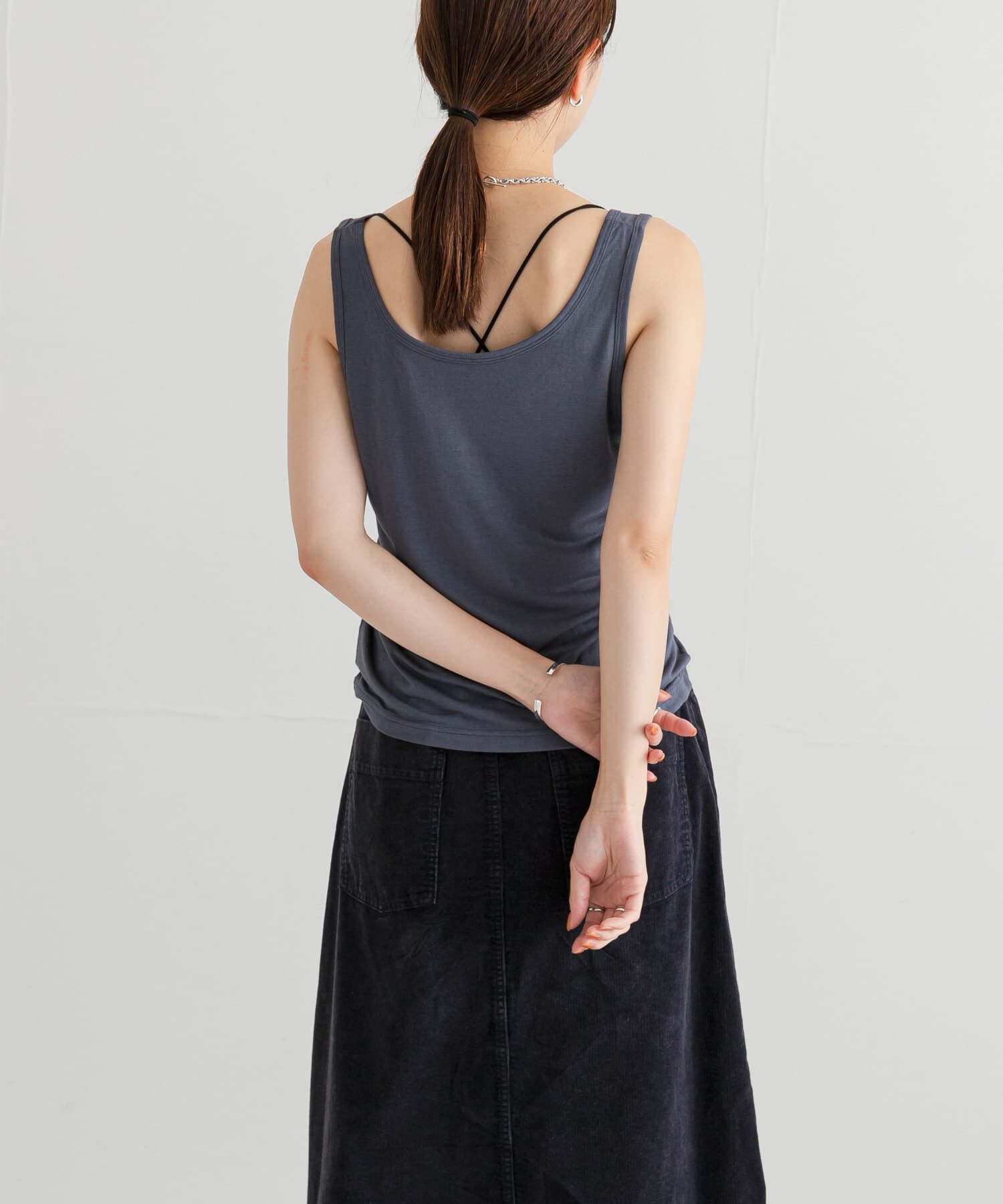 URBAN RESEARCH「Uネックシアータンクトップ」|タンクトップ|