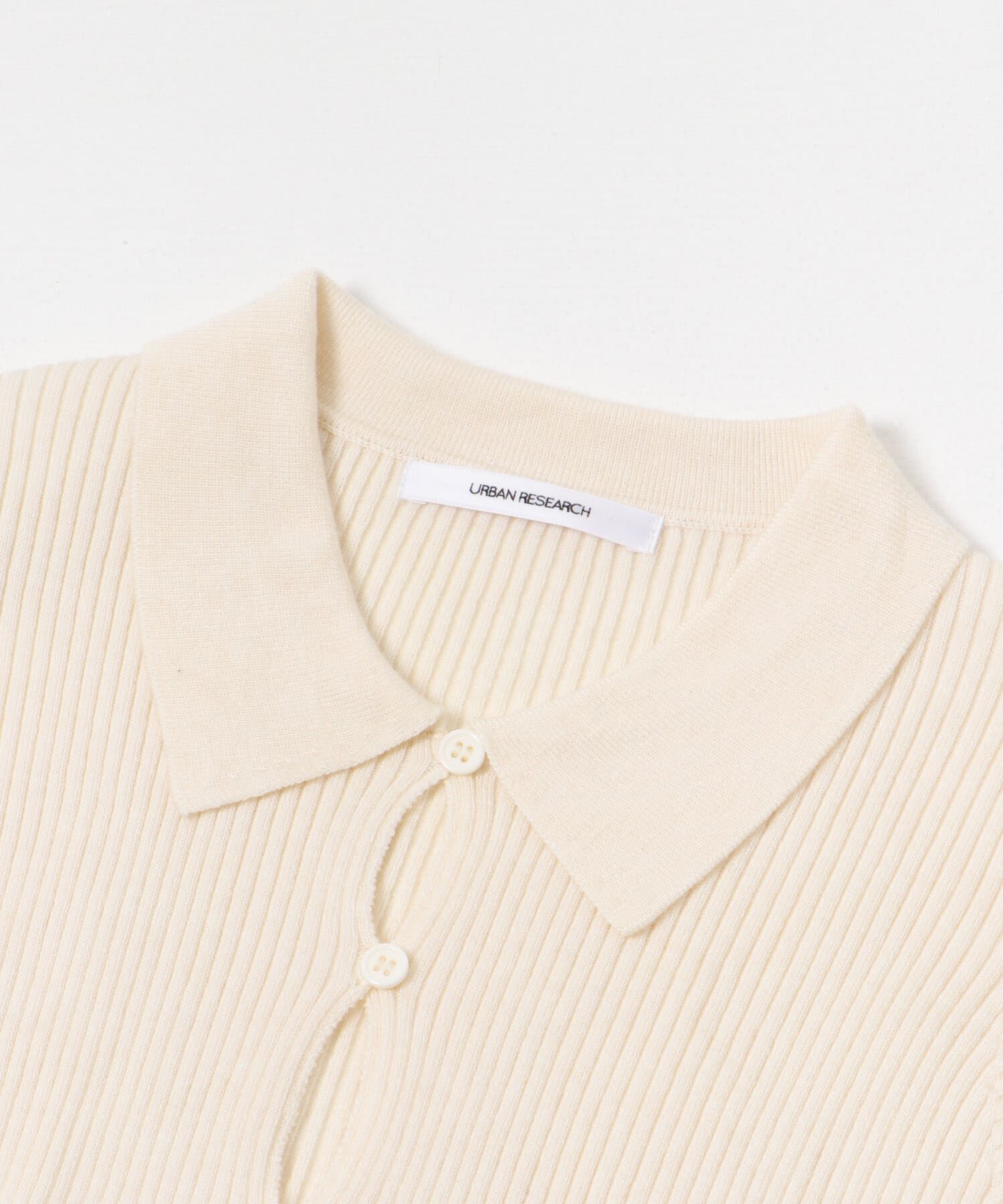 URBAN RESEARCH「シャツカラーリブニットカーディガン」|カーディガン|
