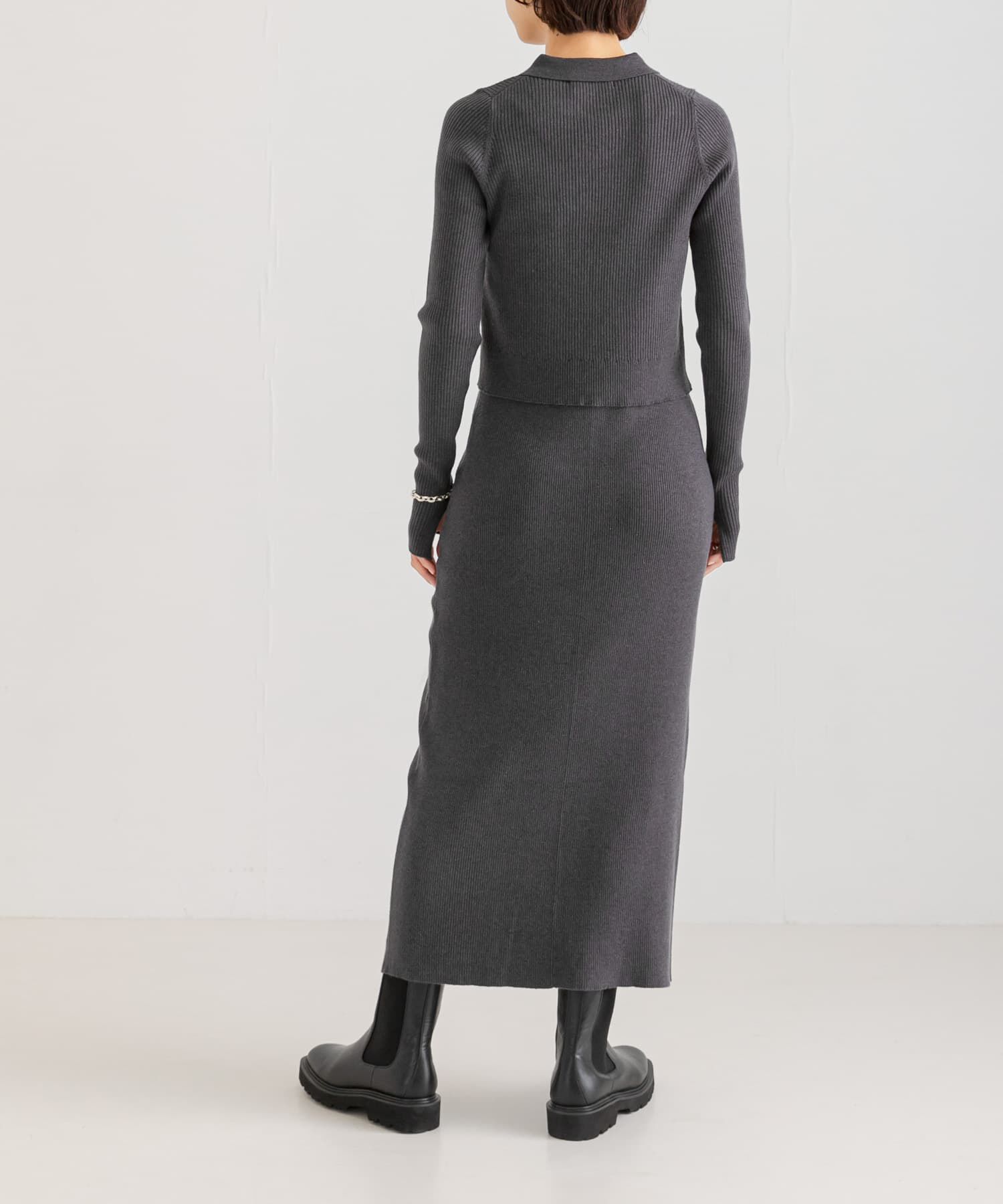 URBAN RESEARCH「シャツカラーリブニットカーディガン」|カーディガン|