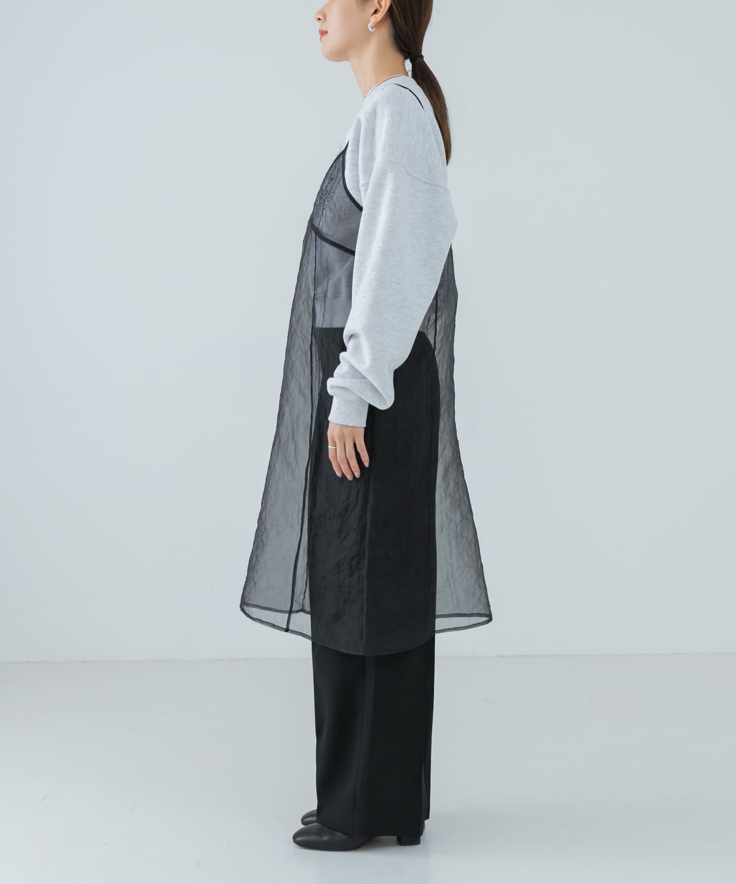 URBAN RESEARCH「オーガンジーシアーキャミワンピース」|ワンピース|